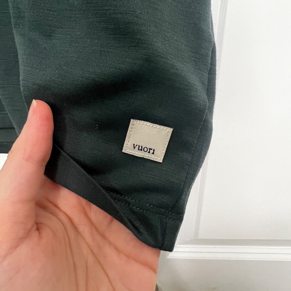 Vuori Mens Shirt Current Tech Tee Grove Green Size Medium - Picture 6 of 8